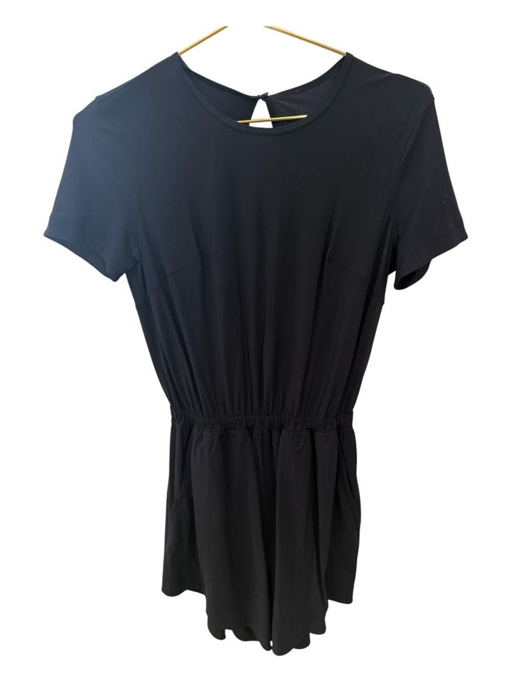 lululemon athletica Black Short-Sleeve Romper